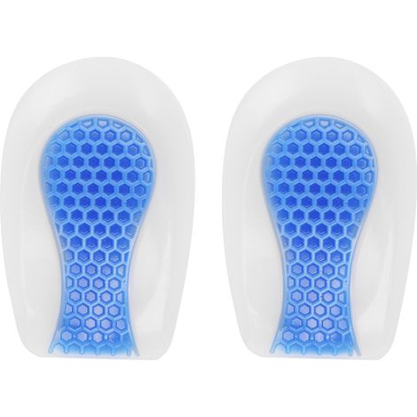 Semelle silicone talonnière amortissante, coussinet élastique pour chaussures de sport, absorption des chocs, inserts talon (35-40). (1/5)