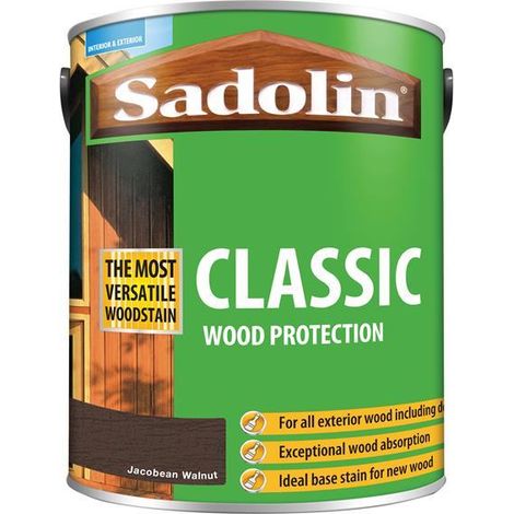 Sadolin Classic Wood Protection Jacobean Walnut 5 litre SAD5028467