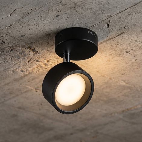 Deckenleuchte Signify "Bracia Spot" 1x5,5W 2700º Schwarz  [PH-929003299001] (1/4)