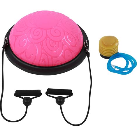 Addensare Explosionproof Balance Half Ball Trainer Yoga Pilates Fitness Esercizio Attrezzatura Rosa