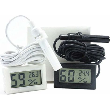 Mini digital beehive sensor, electronic counting, thermometer, hygrometer, bee device, black and white, random (1/4)