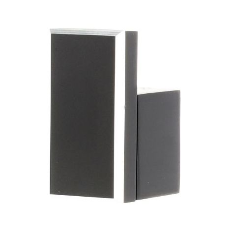 pomo de mueble/gancho de pared negro mate Riex XV28 (1/5)