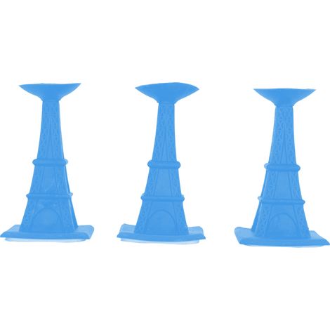 Lot de 3 supports de porte de lave-linge bleus, forme tour, maintien sec et aéré, évite les odeurs, favorise la circulation d'air, fixe anti-collision pour chevet. (1/5)