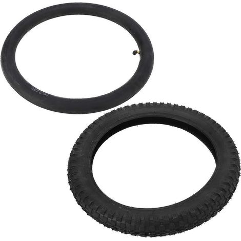 Pneu de moto tout-terrain 16x2,4 en caoutchouc antidérapant intérieur et extérieur, pneu de rechange pour vélo enfant (1/5)