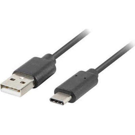 Cable USB A 2.0 a USB C Lanberg CA-USBO-10CC-0010-BK Negro 480 Mb/s (1/3)