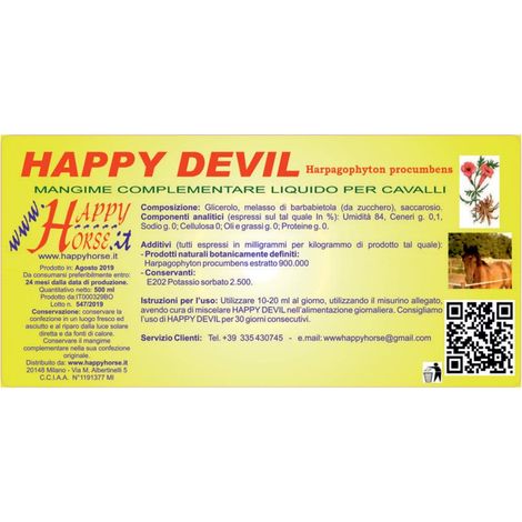 Happy Devil Trockenextrakt Teufelskralle für Pferde 500g