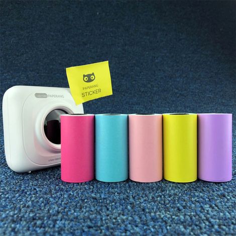 Papier thermique autocollant 57x30 mm pour imprimante PAPERANG (1/5)