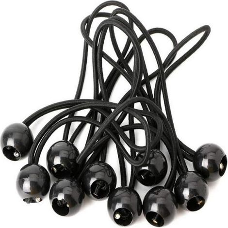 Boules Élastiques - Lot De 12 - Longueur 15 Cm Extensible Jusqu'à 28 Cm - Pour Bâches Tentes Et Bannières (1/5)