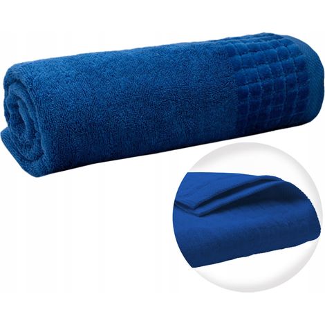 Badetuch 100% Baumwolle Frottee GROSS 70x140 für Zuhause, Sauna, Hotel (1/5)