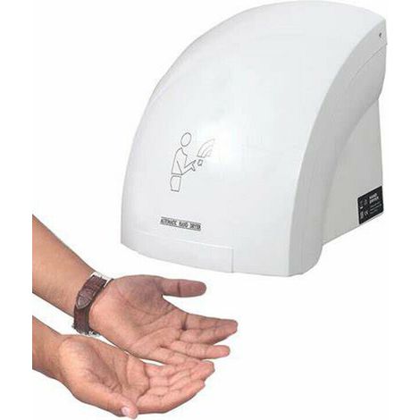 Sèche-mains électrique automatique à air chaud – Photocellule murale – 1800W – Débit d'air 2,7m3/h – Bruit <70 dB – Pour hôtels et bars – Lgvshopping (1/3)