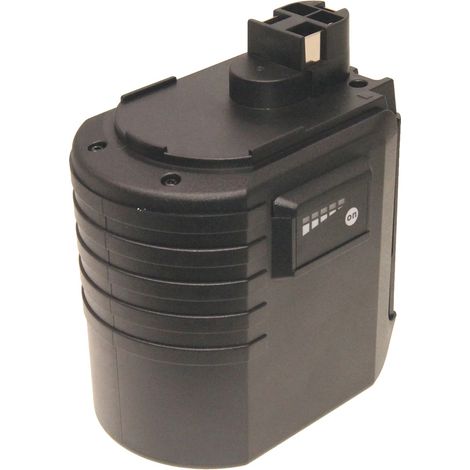 Pointe de batterie, 3,0AH Ni-MH, compatible avec les modèles d'outils Bosch, noir, 24V, 2pcs (1/2)