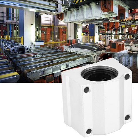 2 geschlossene Linearführungen SC20UU Länge: 54 mm Breite: 50 mm Höhe: 40 mm Innendurchmesser: 20 mm (1/5)
