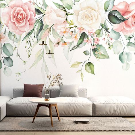 Papier peint panoramique - Fleurs - 130 cm x 98 cm (1/4)