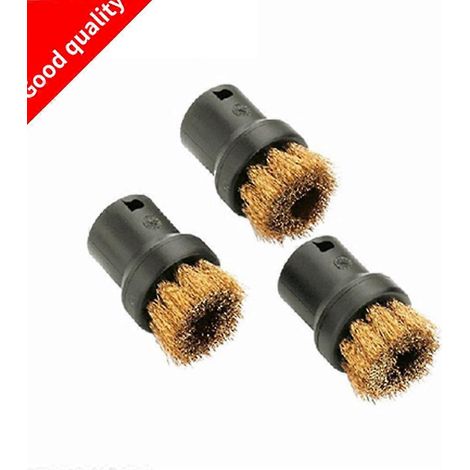 Lot de 3 brosses en laiton et cuivre pour pièces détachées Karcher, compatibles avec les modèles SC1, SC1020, SC1052, SC1030, SC1122, SC1125, SC1402, SC2500, SC2600, SC952 et DE4002 (1/2)