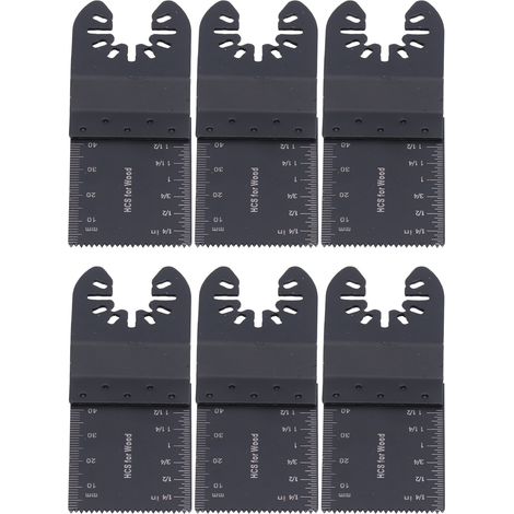 10 Lames de Scie Multifonction pour Bois et Métal, Changement Rapide, Kit Universel