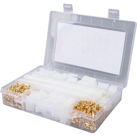 Connecteur de fil électrique, 580 pièces, câble de raccordement mâle femelle, boîtier de prise, broche, Kit de bornes à sertir 2.8mm (1/5)