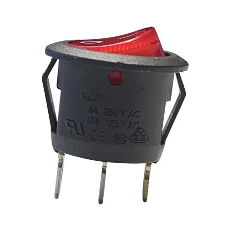 KCD1 Wippschalter Rund 250V 10A 3Pin Schalter (1/3)