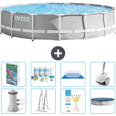 Prism Frame Pool Rund - 457x107 cm - 9-teilig S658