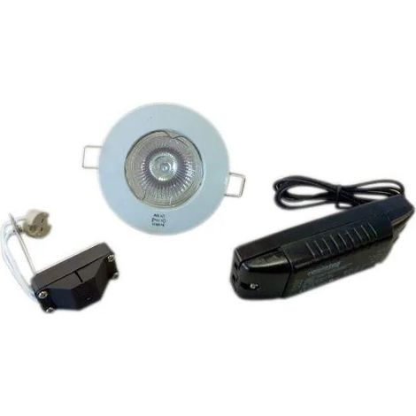 Einbaustrahler Alufix + Trafo D.50 Weiß 50W elektronisch