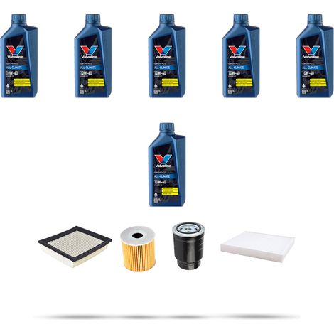 Kit tagliando 4 FILTRI e 6L OLIO compatibile con Nissan Primera (P12) 2.2 di 93Kw Dal 2002 (1/5)