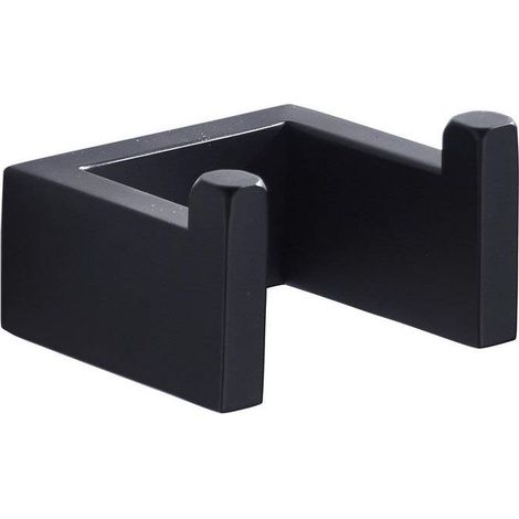 crochet pour peignoir, acier inoxydable 304, noir mat, crochet pour vêtements en acier inoxydable, barre porte-serviettes, porte-papier toilette pour salle de bain. (1/5)
