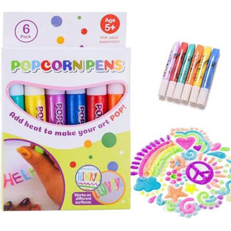 Stylos magiques YUMTTY à effet gonflant, popcorn, peinture gonflante (1/5)
