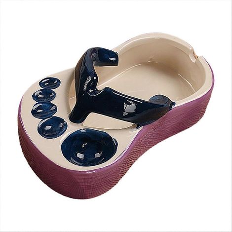 Novel french fries assiette drôle slipper forme céramique alimentaire boats french fry tasse support pour restaurant (1/5)