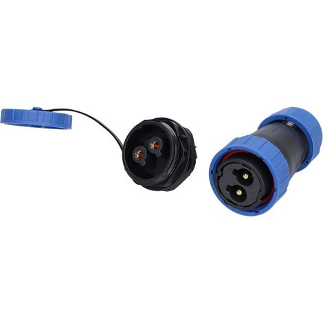 Fiche et prise étanches avec écrou arrière, connecteur d'alimentation aviation, adaptateur industriel, broche LP282 250V 45A. (1/5)