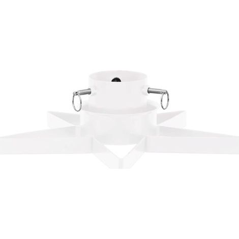 Support pour sapin de Noël blanc, dimensions 47 x 47 x 13,5 cm (1/5)