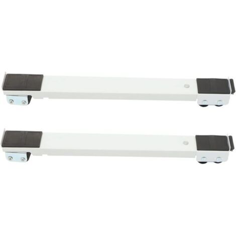 1 support pour machine à laver, roulettes pour réfrigérateur, support pour appareil électroménager à fermeture éclair unique, support portable en tôle pour appareil électroménager (1/4)