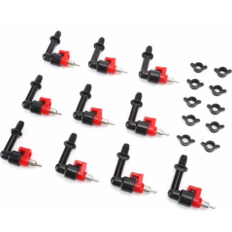 Lot de 10 abreuvoirs automatiques à tétine pour lapins, souris et volailles (1/5)