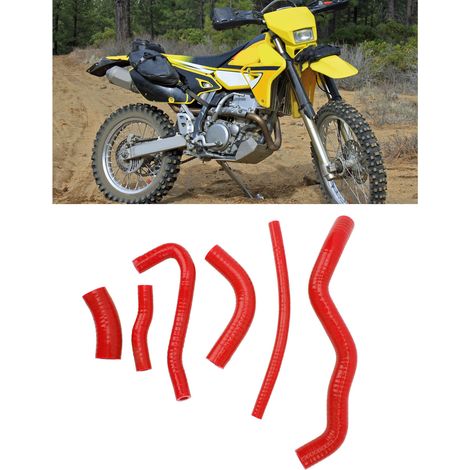 Roter Silikon-Kühlerschlauch für Suzuki DRZ400S Motorrad 2000-2021 (HX161) (1/5)