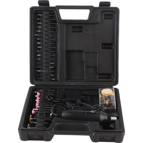60-teiliges Mini-Elektrobohrmaschinen-Set zum Schleifen, Polieren und Polieren, US-Stecker 110–240 V (1/5)