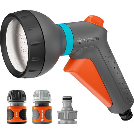 Pistola a spruzzo da giardino classica con kit base – Getto a pioggia delicata GARDENA