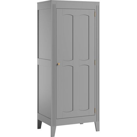 Schrank mit 1 Tür, Grau, 197cm (1/4)