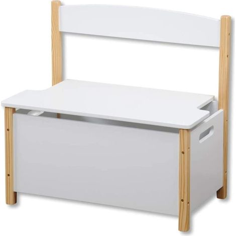 Kesper Coffre à Jouets Blanc Design Moderne et Robuste (1/5)