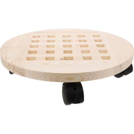 Bac à Fleurs à roulettes Support pour Pots De Fleurs Mobile Plateau Bois Vintage pour Plantes pour Déplacement Facile (1/5)