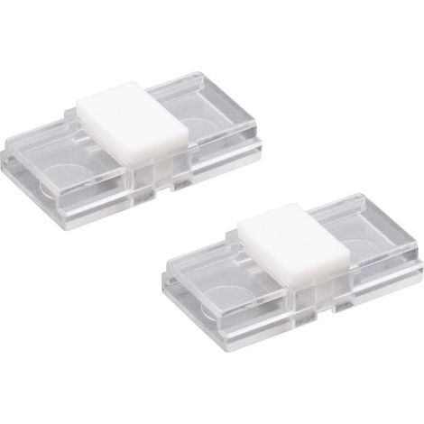 2x connecteur LED 10mm raccord bande fil électrique noir rouge cosse rapide lumière lampe cuisine maison meuble salle de bain (1/3)