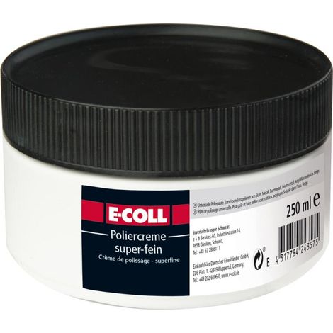 E-COLL Poliercreme, super-fein 250ml Dose, beige