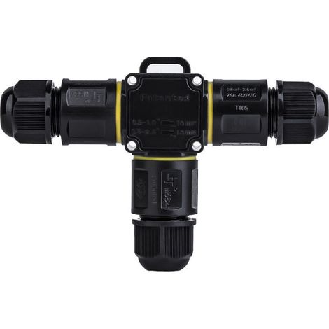 Connecteur de câble étanche IP68 - Boîte de jonction en T. connecteur étanche à 3 fils - Connexion de jardin extérieur - Dérivation de câble 6-11 mm - Boîtier électrique externe étanche (1/5)