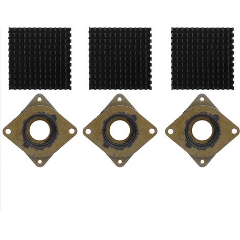 Dissipateur thermique de radiateur en aluminium, 3 pièces, 40x11mm, système de refroidissement, fournitures électriques