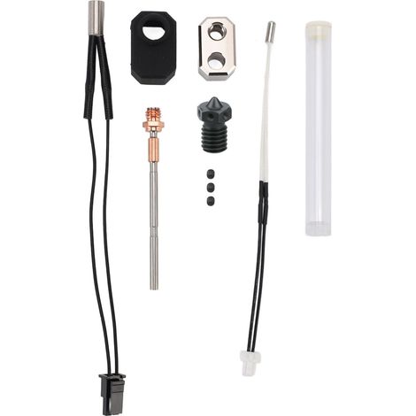 Kit d'extrémité chaude d'imprimante 3D, bloc chauffant de gorge bimétallique, buse de thermistance, manchon d'isolation en Silicone, tête d'impression pour Prusa MK4