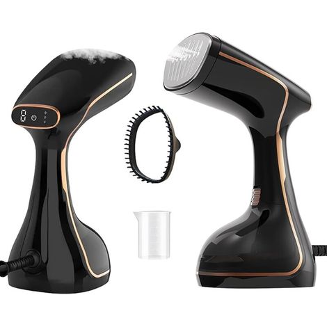 Défroisseur Vapeur 1800W, defroisseur vapeur vertical, Fer à Repasser Portable,Defroisseur 2 en 1 avec Écran LED, Anti-Fuite, Idéal pour la Maison, Bureau et Voyage. (1/4)