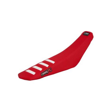 HOUSSE DE SELLE compatible avec les motos de marque Honda CRF 450 - UGS COLOR WAVE RED-WHITE