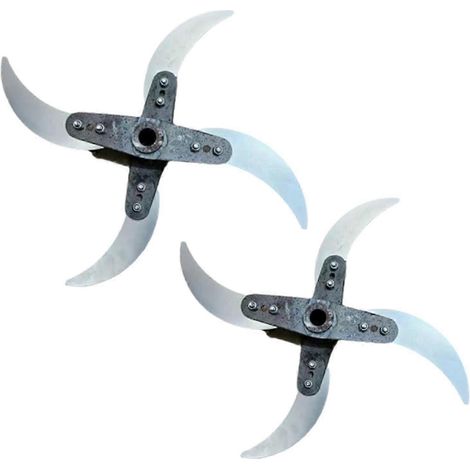 Rasenmähermesser für den Hausgebrauch, verstellbarer Messerdurchmesser, Lochdurchmesser 10-12 mm (2 Stück)