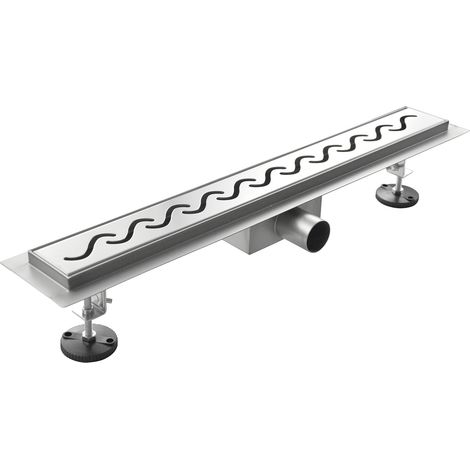 Duschrinne ebenerdig aus Inox Edelstahl inox mod. Surf 100x7 cm