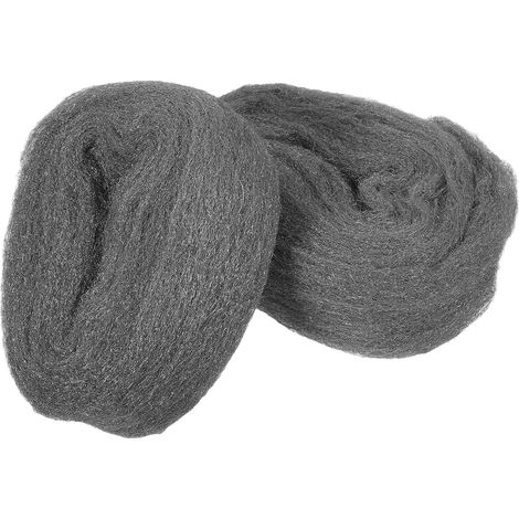 2pcs Laine D'acier en Fil Souple pour Polissage et Nettoyage, Tapis en Laine D'acier Solide, Adapté pour Verre et Caoutchouc en Usage Domestique et Industriel (1/5)