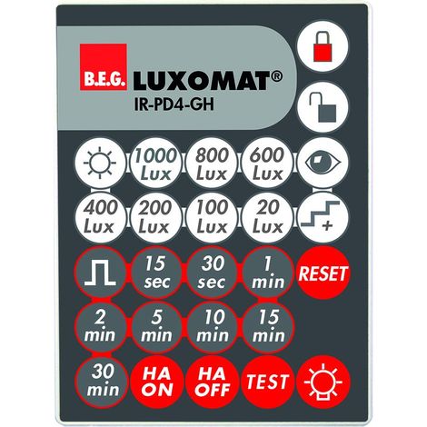 IR-PD4-GH télécommande à infrarouge pour PD4-GH LUXOMAT 92215 (1/2)