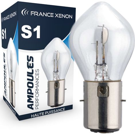 Ampoule S1 25/25W 12V Halogène ORIGINE BA20D - FRANCE-XENON (1/2)