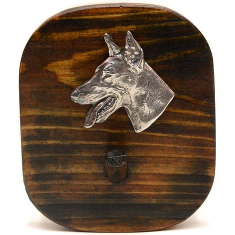 Doberman, Dobermann - colgador de correa, colgador de medallas con un perro, gancho para llaves de Art-Dog (1/5)